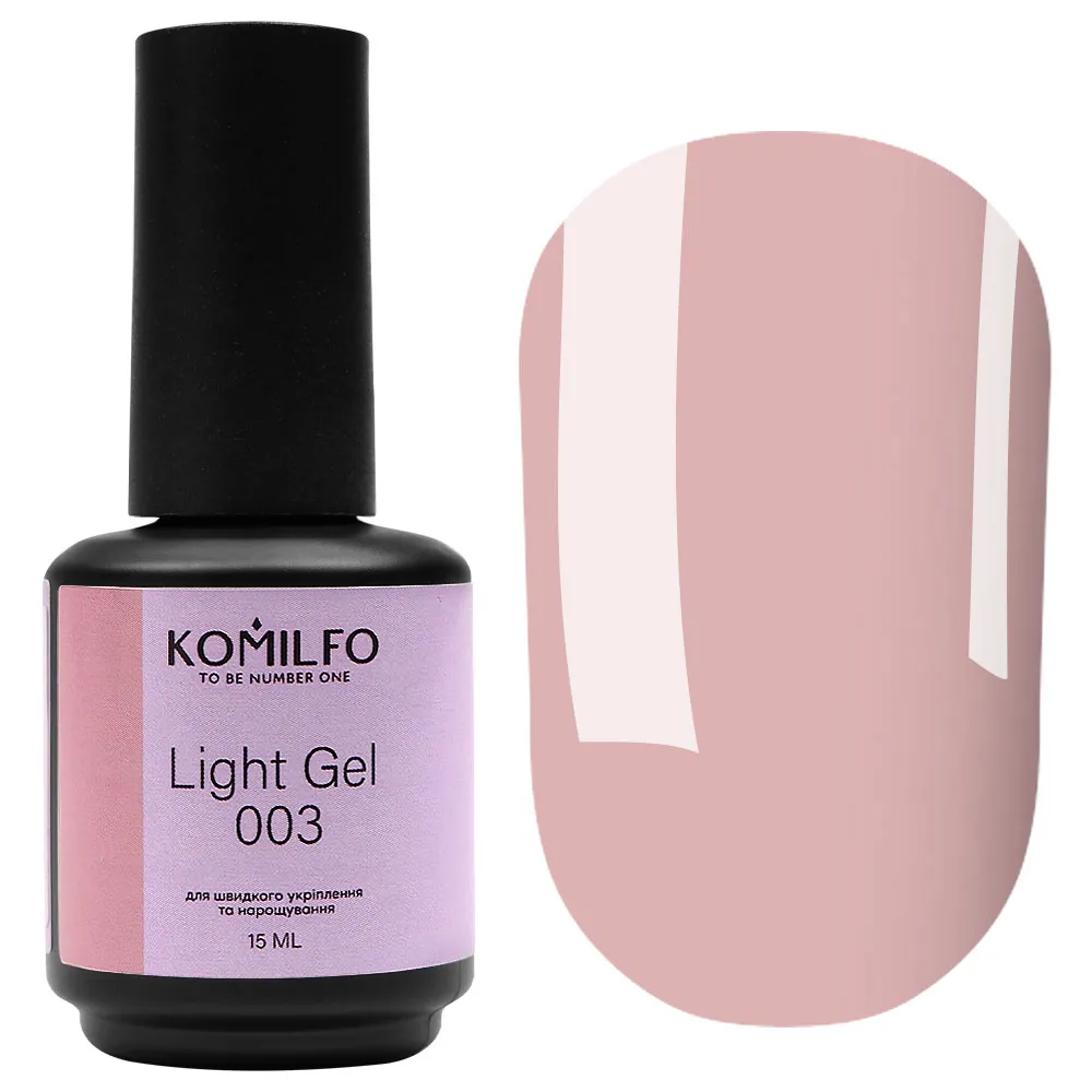 Komilfo Light Gel 003 gel unghie 15 ml lattiginoso