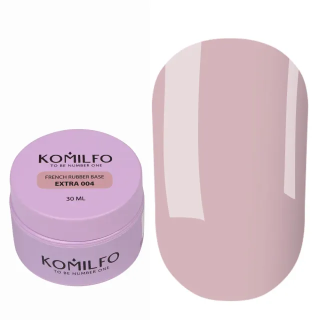 Komilfo French Rubber Base Extra 004 base semipermanente 30 ml nude