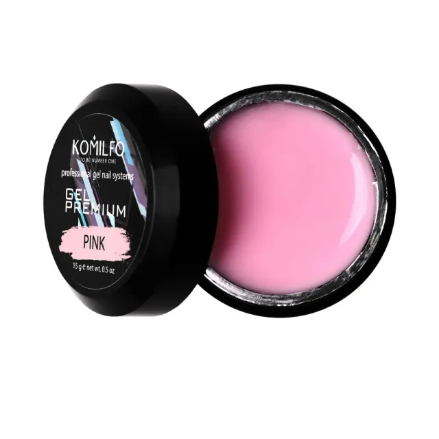 Komilfo Gel Premium Pink gel unghie rosa 15 g