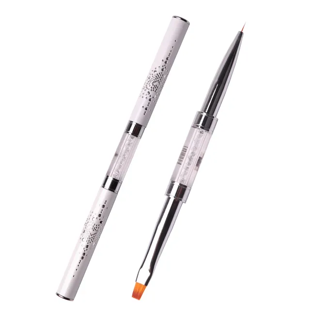 Komilfo Double Gel Flat 4 Liner 5 pennello unghie doppia punta