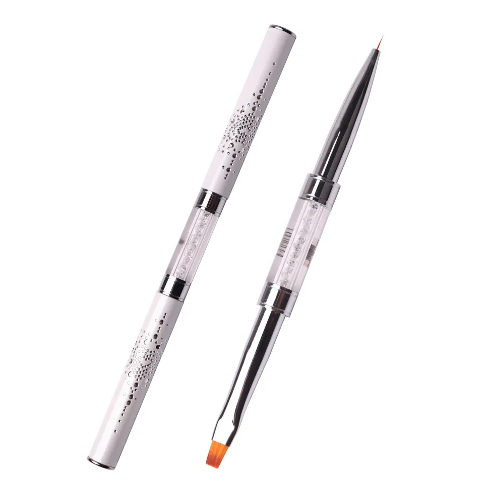 Komilfo Double Gel Flat 4 Liner 5 pennello unghie doppia punta