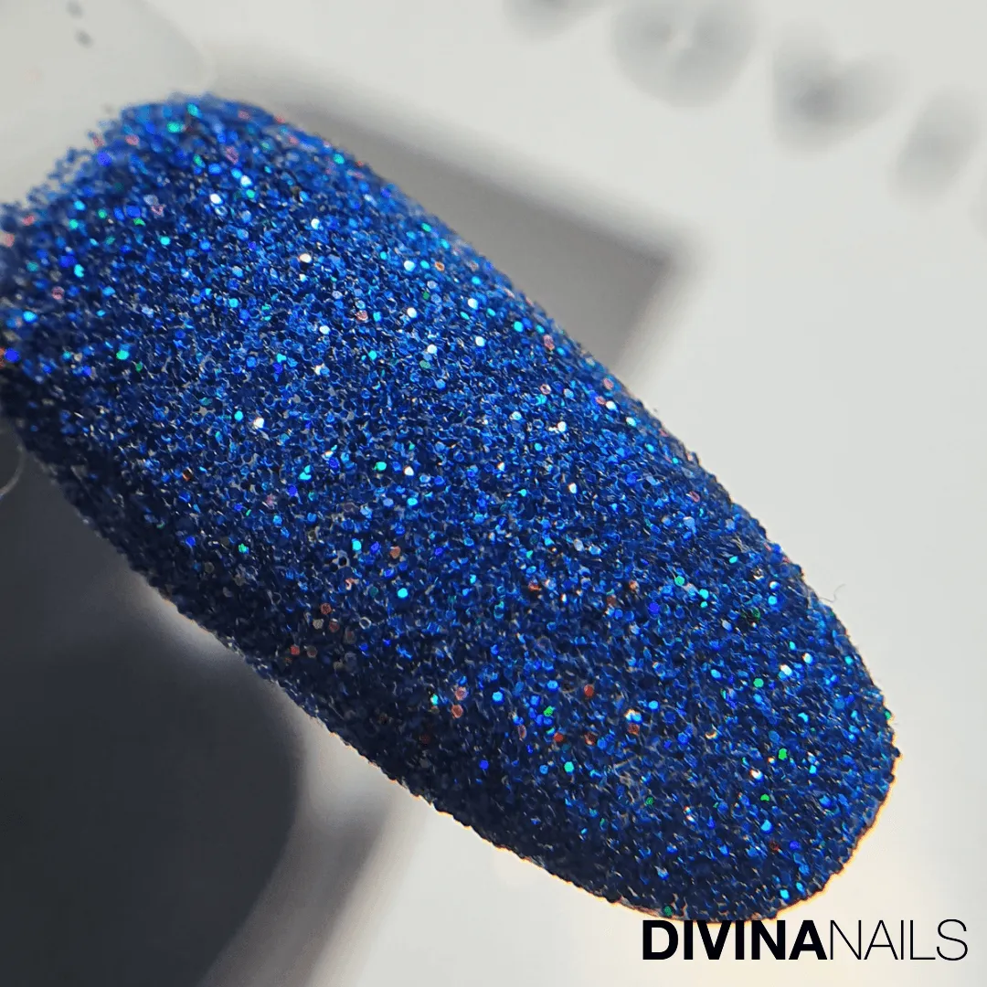 Diva Nails Crystal Holo Cobalt glitter unghie 2g blu