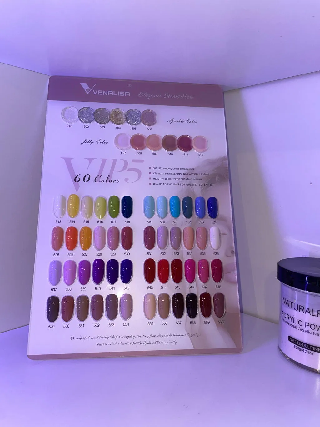 Venalisa Set 5 smalti semipermanenti 10ml vegan coprente
