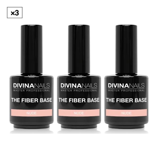 Diva Nails The Fiber Base 05 Nude base unghie 3x15ml rinforzante