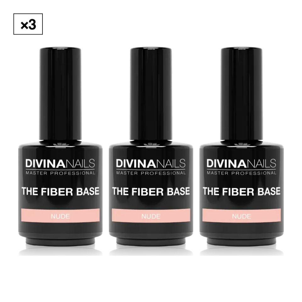 Diva Nails The Fiber Base 05 Nude base unghie 3x15ml rinforzante