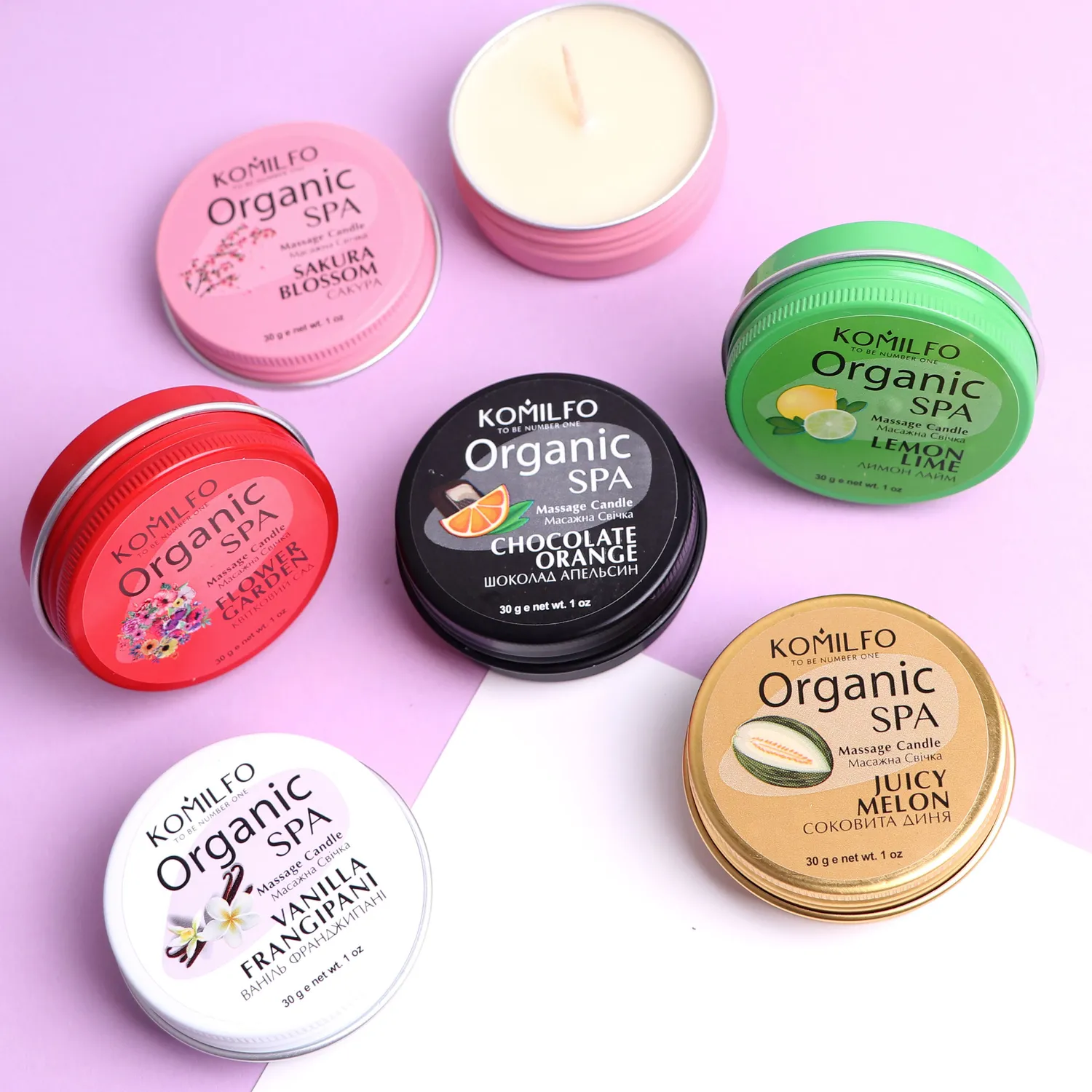 Komilfo Massage Candle candela massaggio 30 g vaniglia