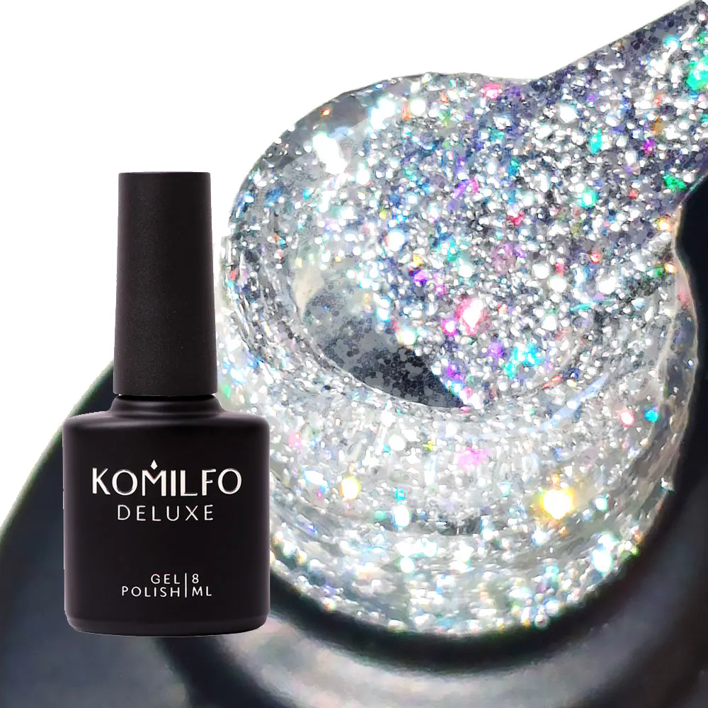Komilfo Christmas Top riflettente no wipe 8 ml olografico