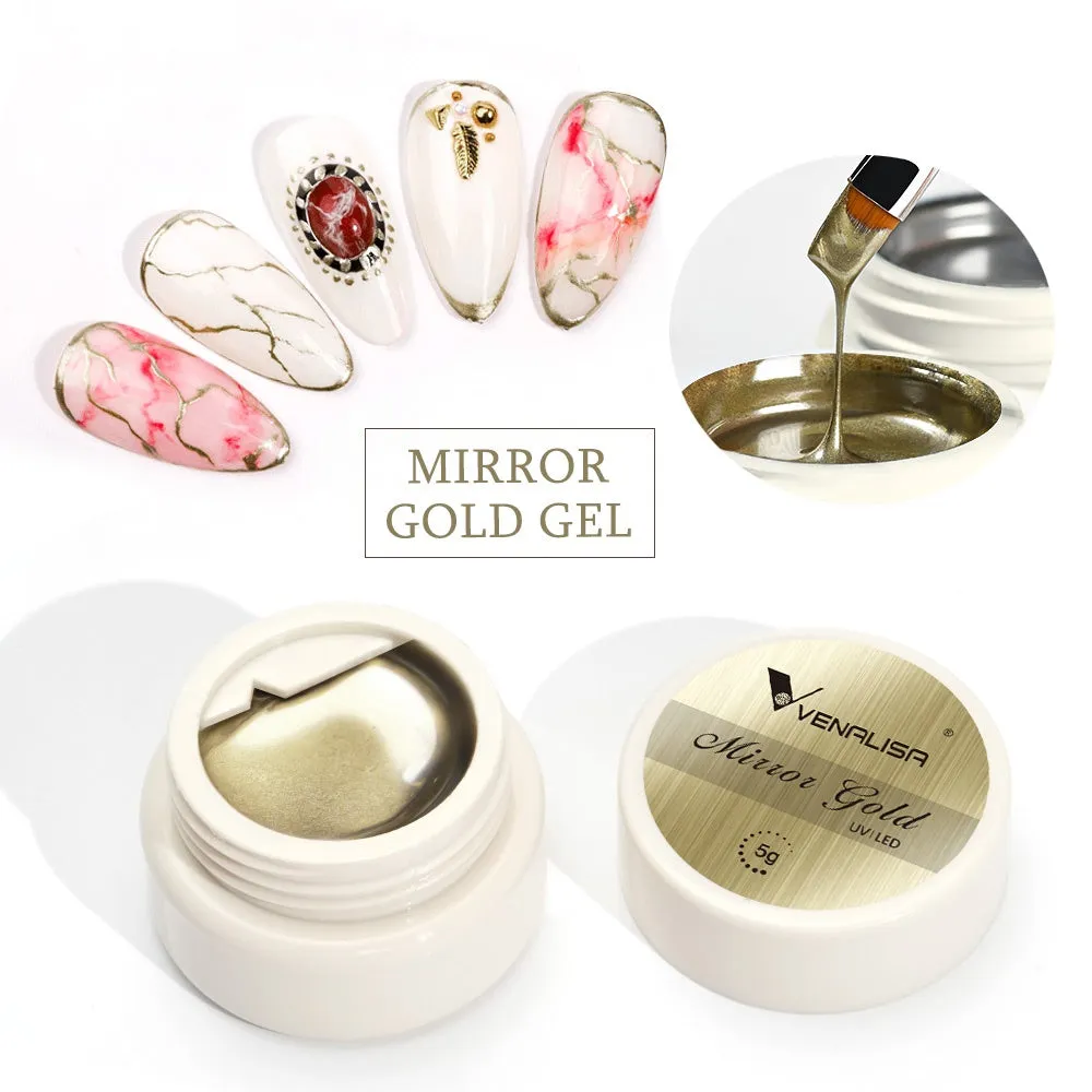 Venalisa Mirror Gold gel painting oro 5g effetto metallo