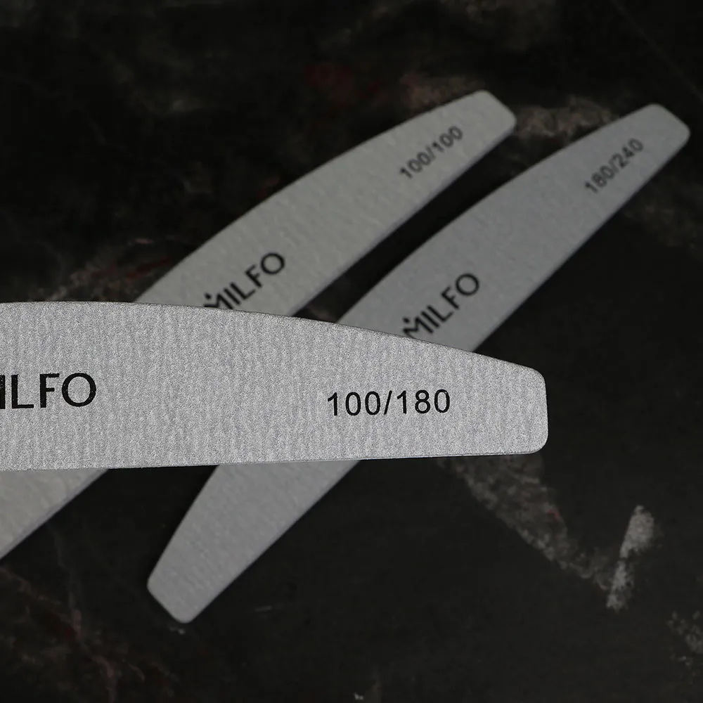 Komilfo Lima mezzaluna lima unghie grigia 100/180 18 cm