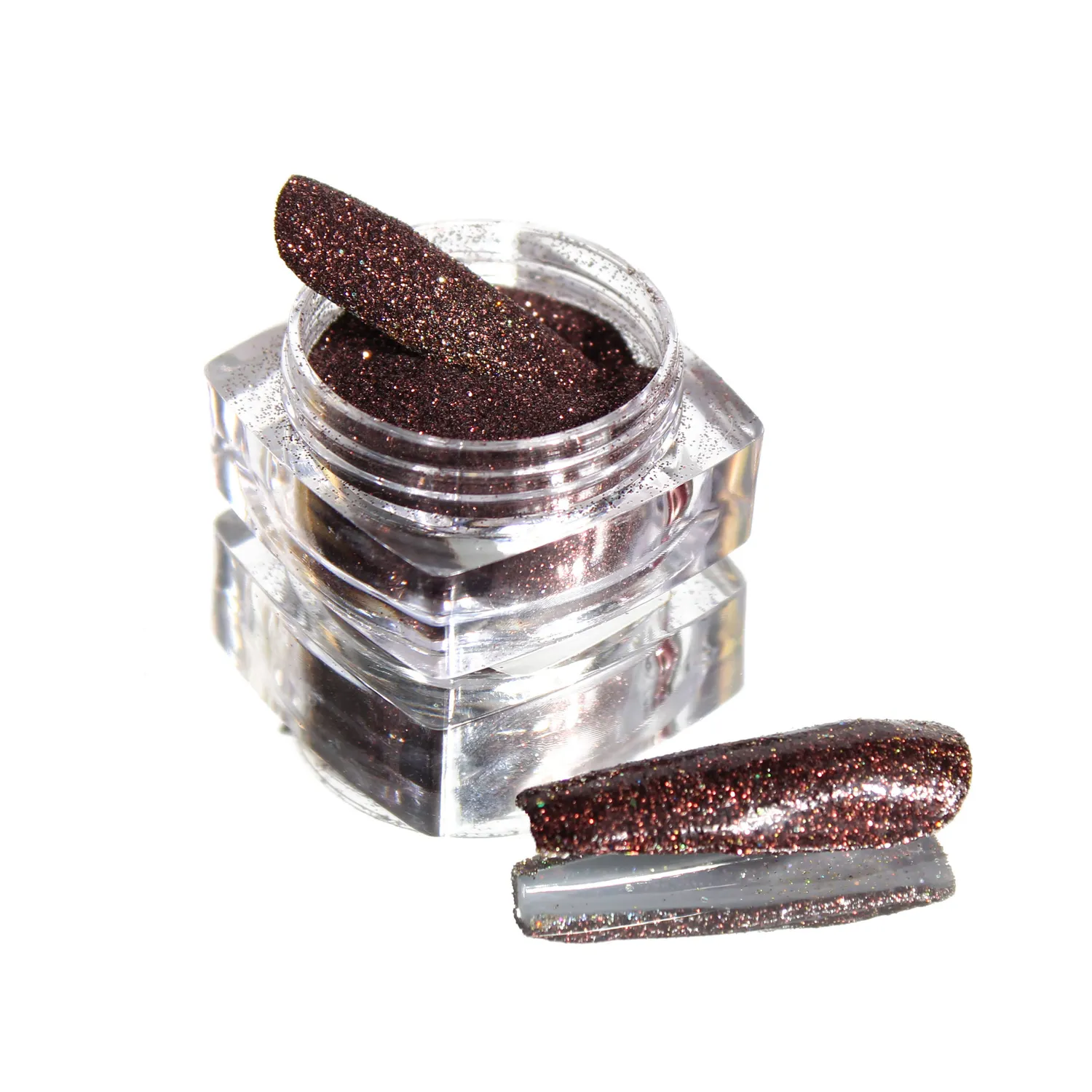 Komilfo Solvent Resistance 413 glitter unghie 2,5 g 0,1 mm