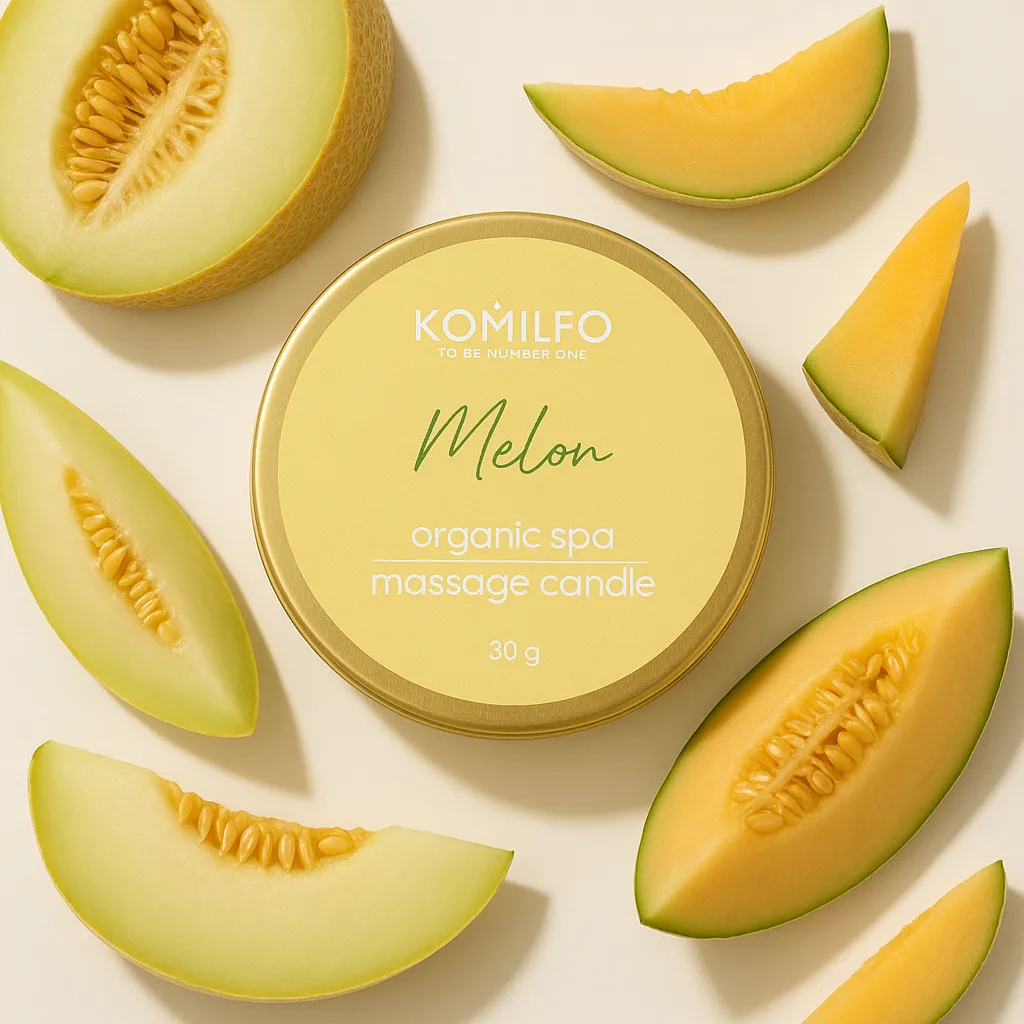 Komilfo candela massaggio mani melone 30 g