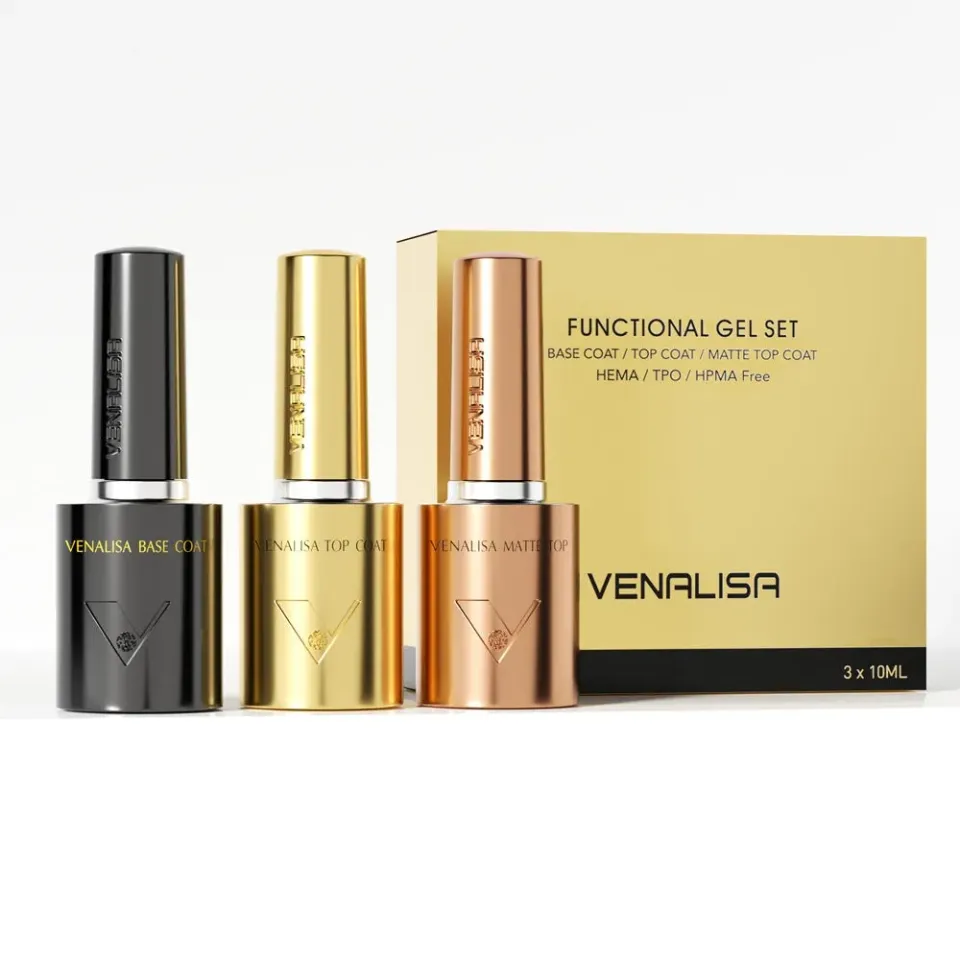 Venalisa 3BTM set base top coat semipermanente 3x10ml opaco