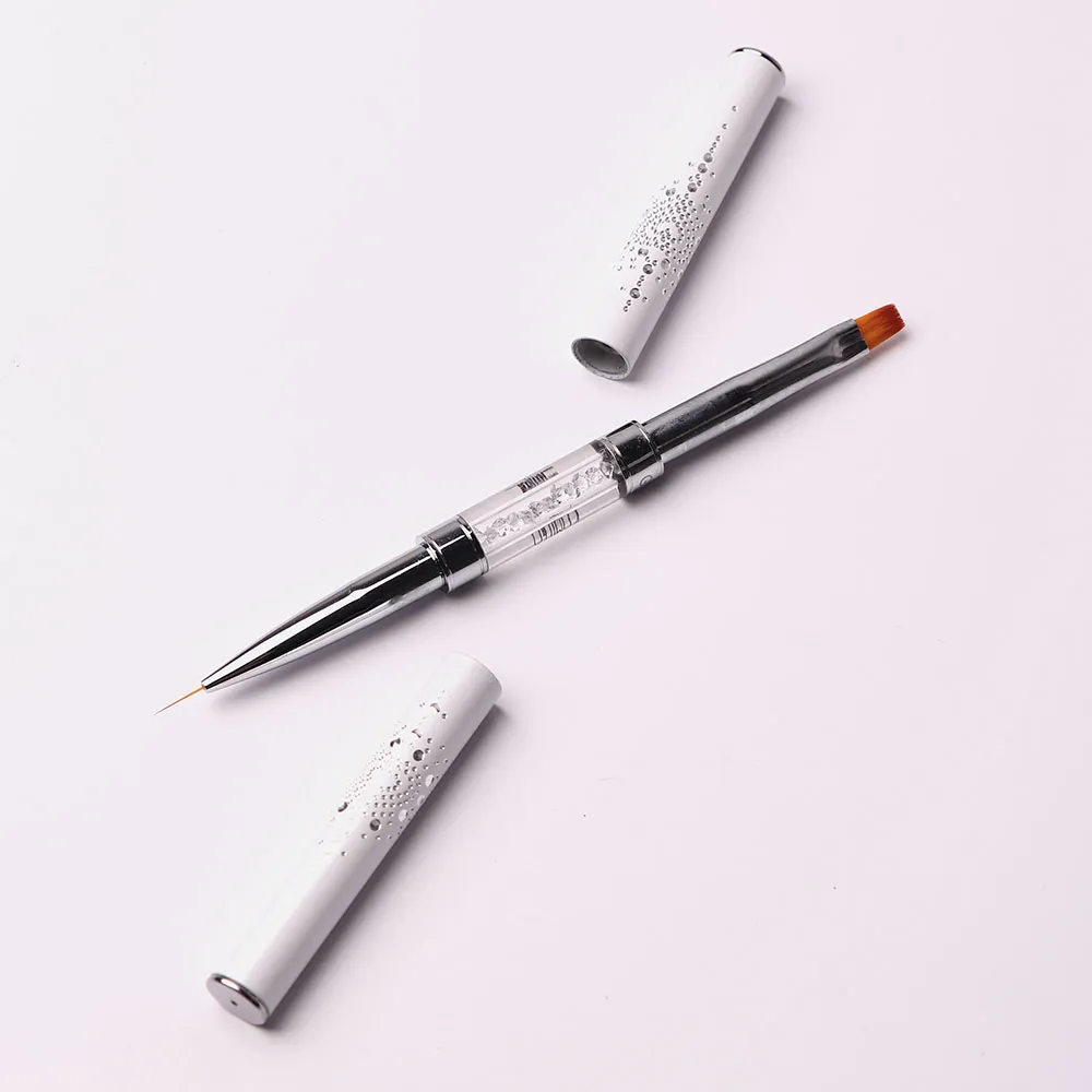 Komilfo Double Gel Flat 6 Liner 9 pennello unghie doppia punta