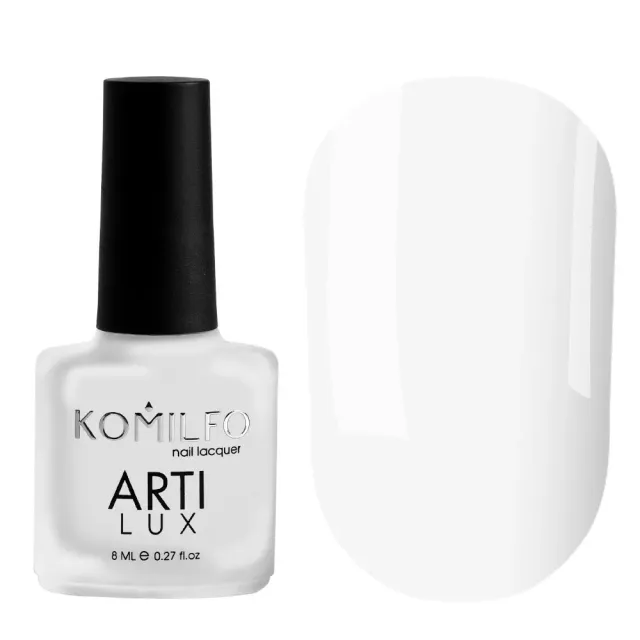 Komilfo ArtiLux 001 smalto unghie 8 ml bianco smalto
