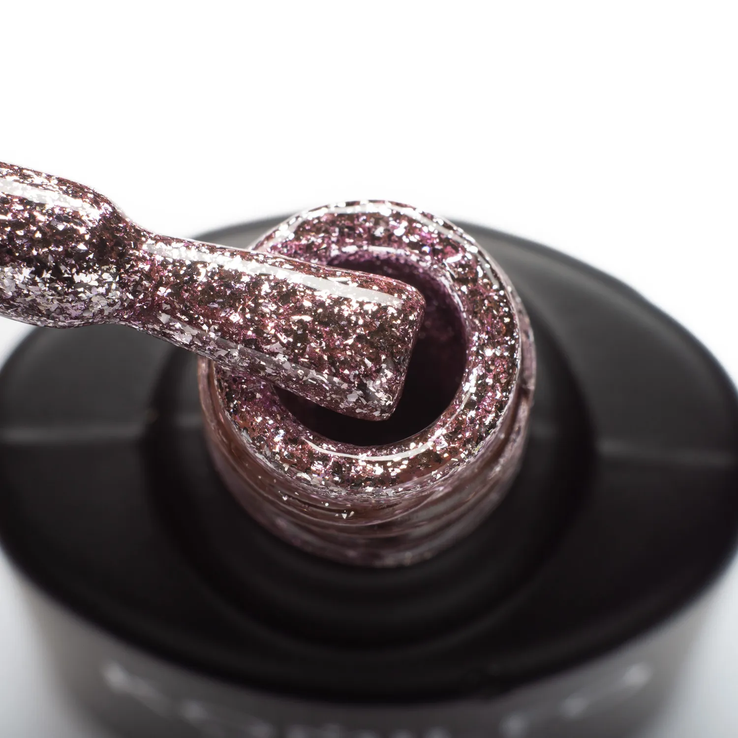 Komilfo Liquid Glam Gel LGG006 gel glitter lilla 8 ml coprente
