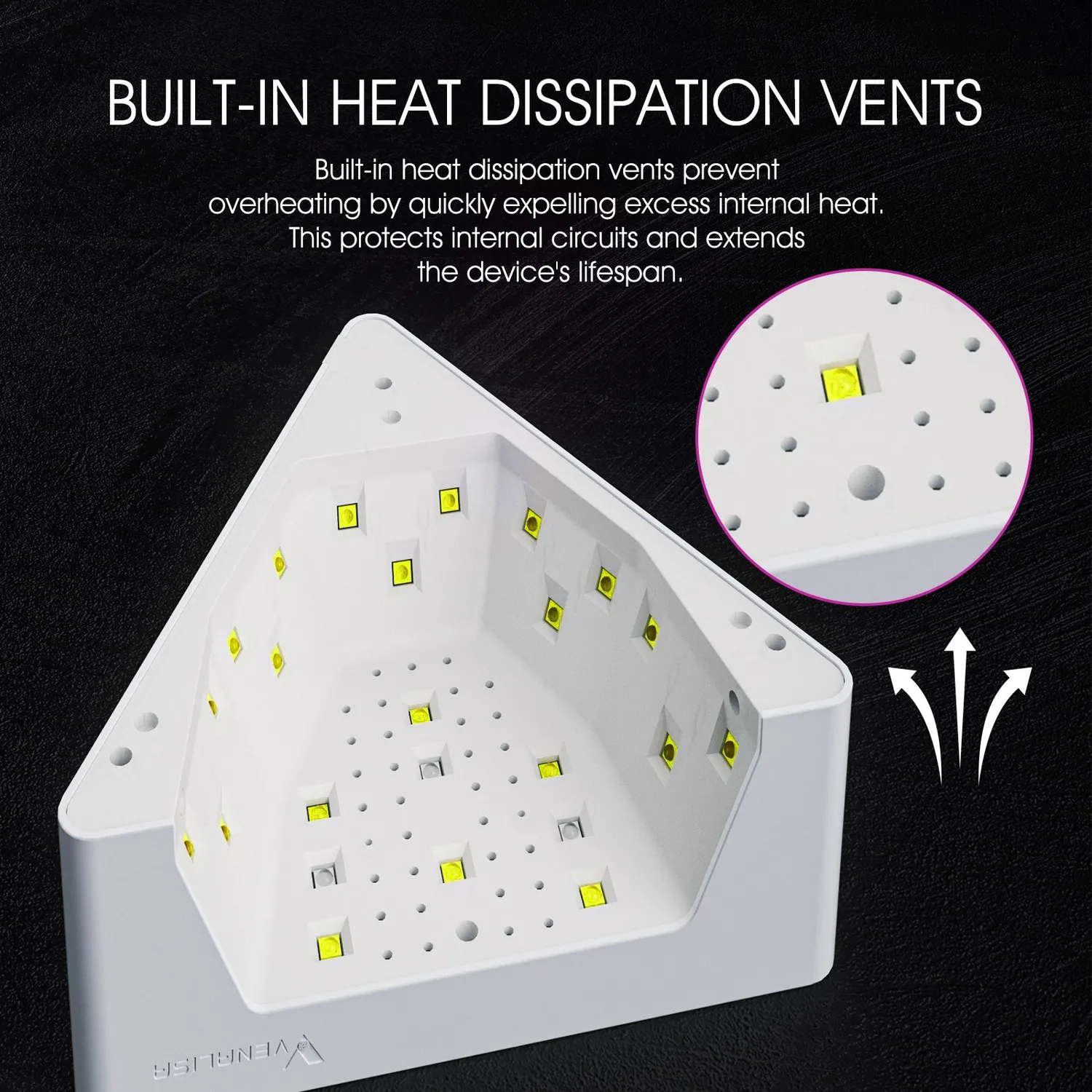 Venalisa Lampada Unghie UV LED 28,8W luce rossa EU