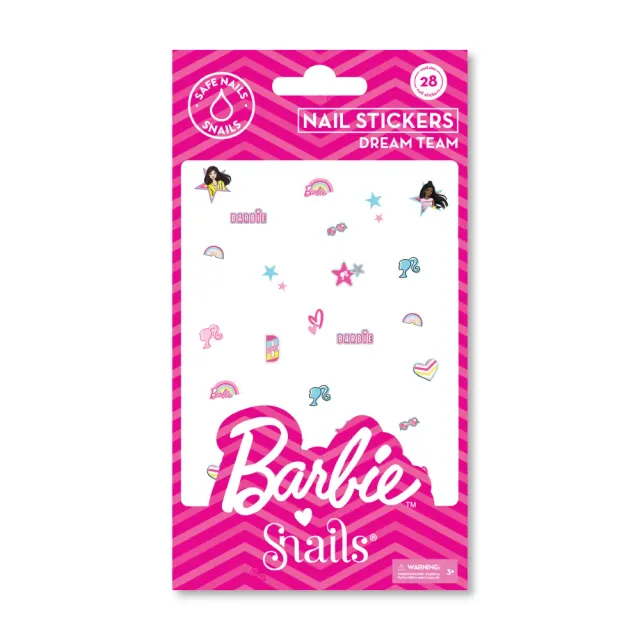 Snails Barbie Dream Team adesivi unghie bambina