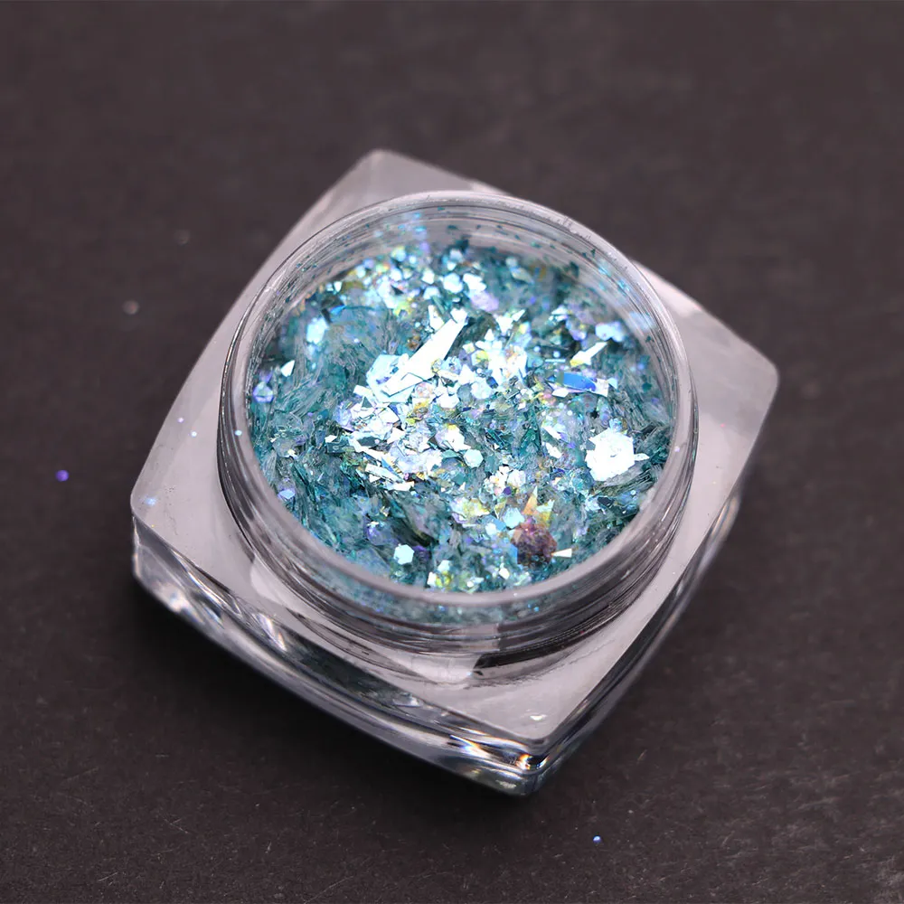 Komilfo MIX Chameleon 006 glitter unghie 1,5 g turchese blu
