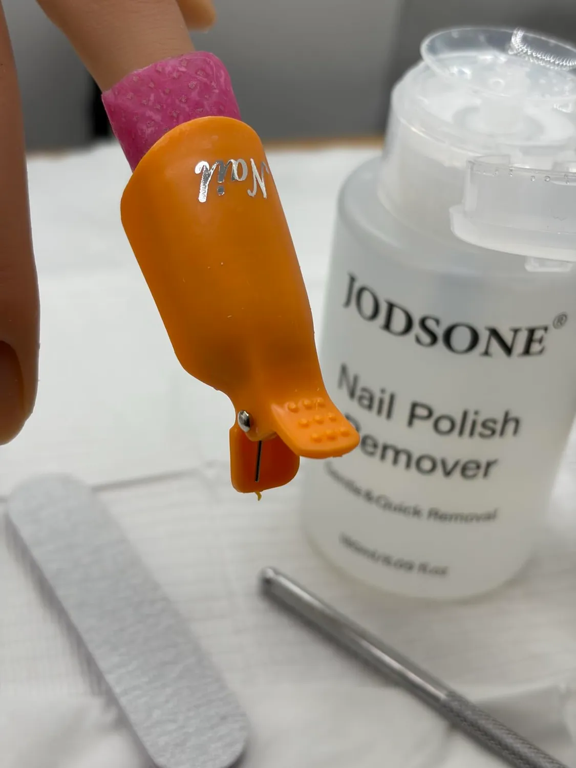 Jodsone solvente unghie senza acetone 180 ml kit rimozione