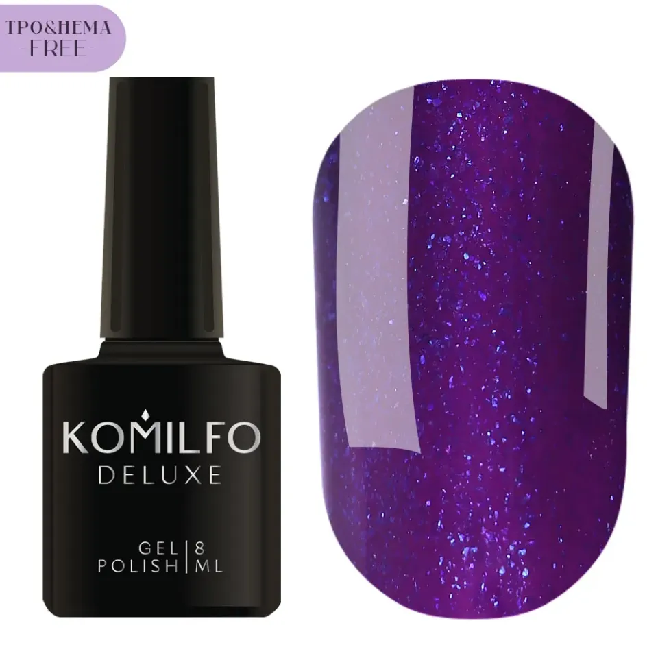 Komilfo Bloom Violet smalto semipermanente 8 ml HEMA/TPO free