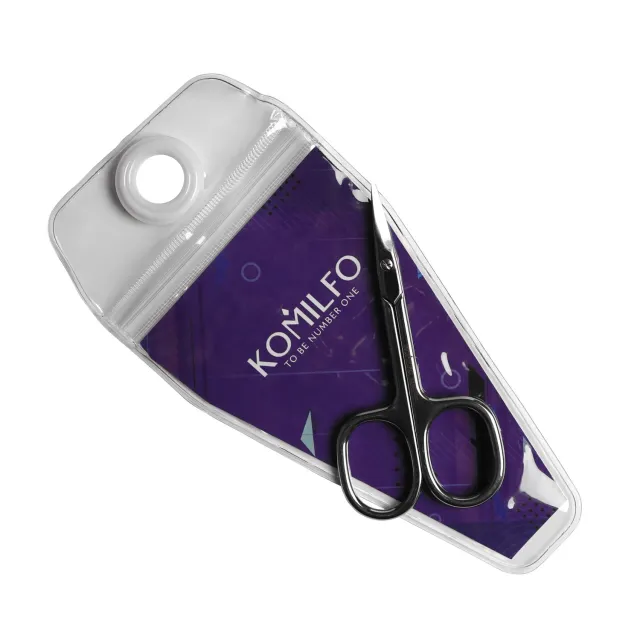 Komilfo Safe+ forbici unghie punte arrotondate 22 mm con custodia
