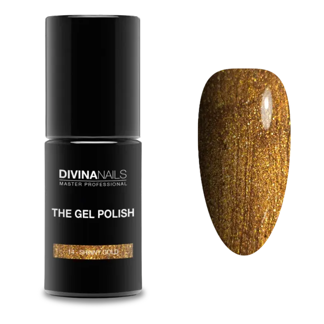 Diva Nails The Gel Polish 14 Shinny Gold semipermanente 8ml oro