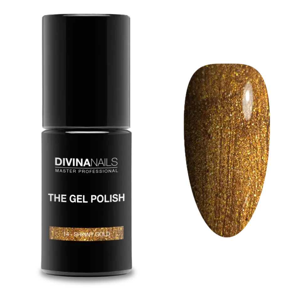 Diva Nails The Gel Polish 14 Shinny Gold semipermanente 8ml oro