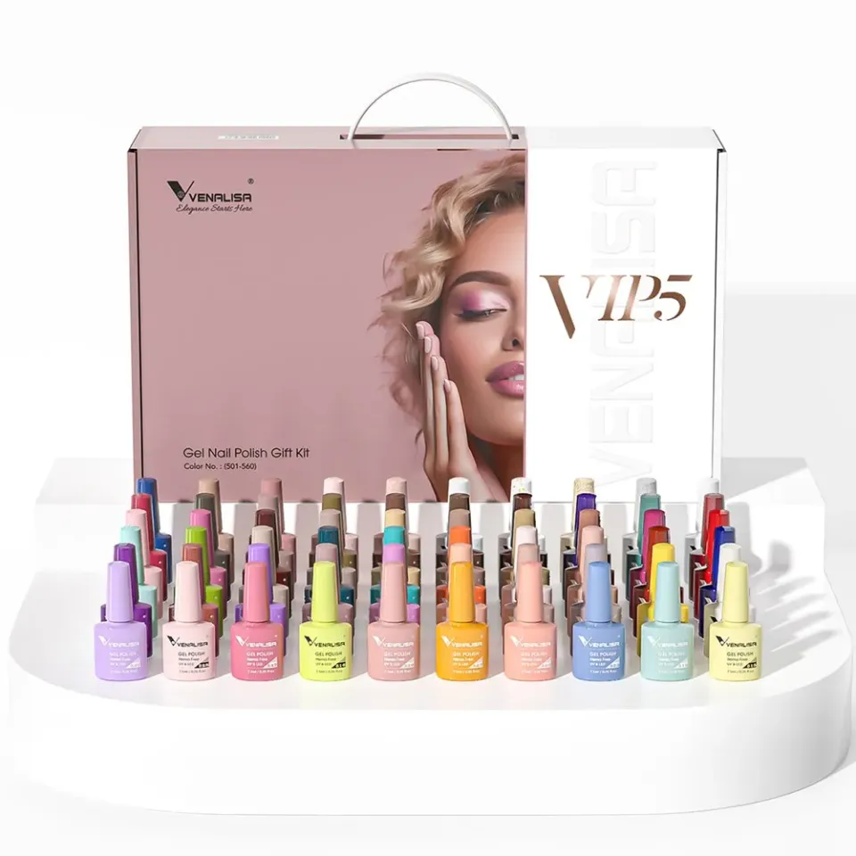Venalisa VIP5 Kit Smalti Gel 60 Colori Hema Free