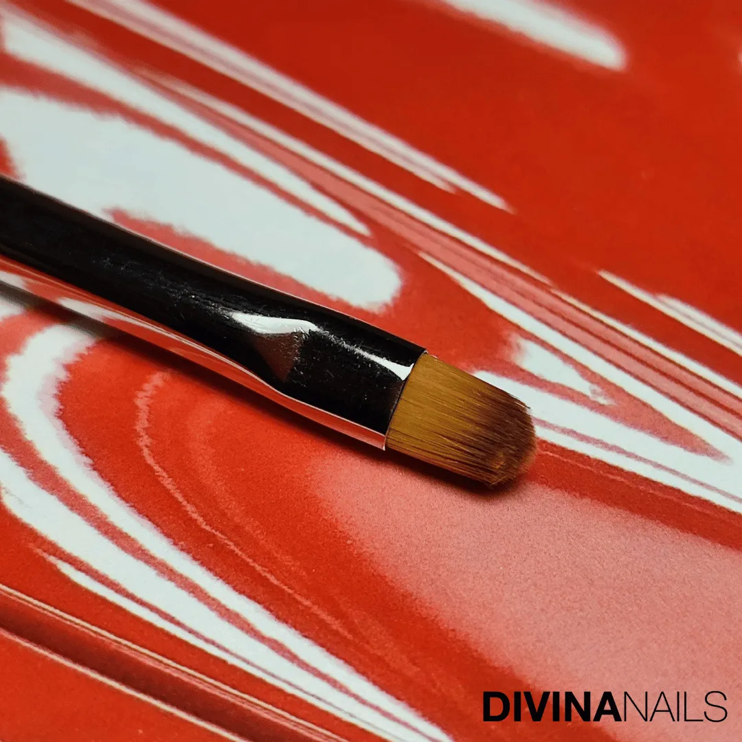 Diva Nails N.6 doppio pennello acrylgel ovale spatola