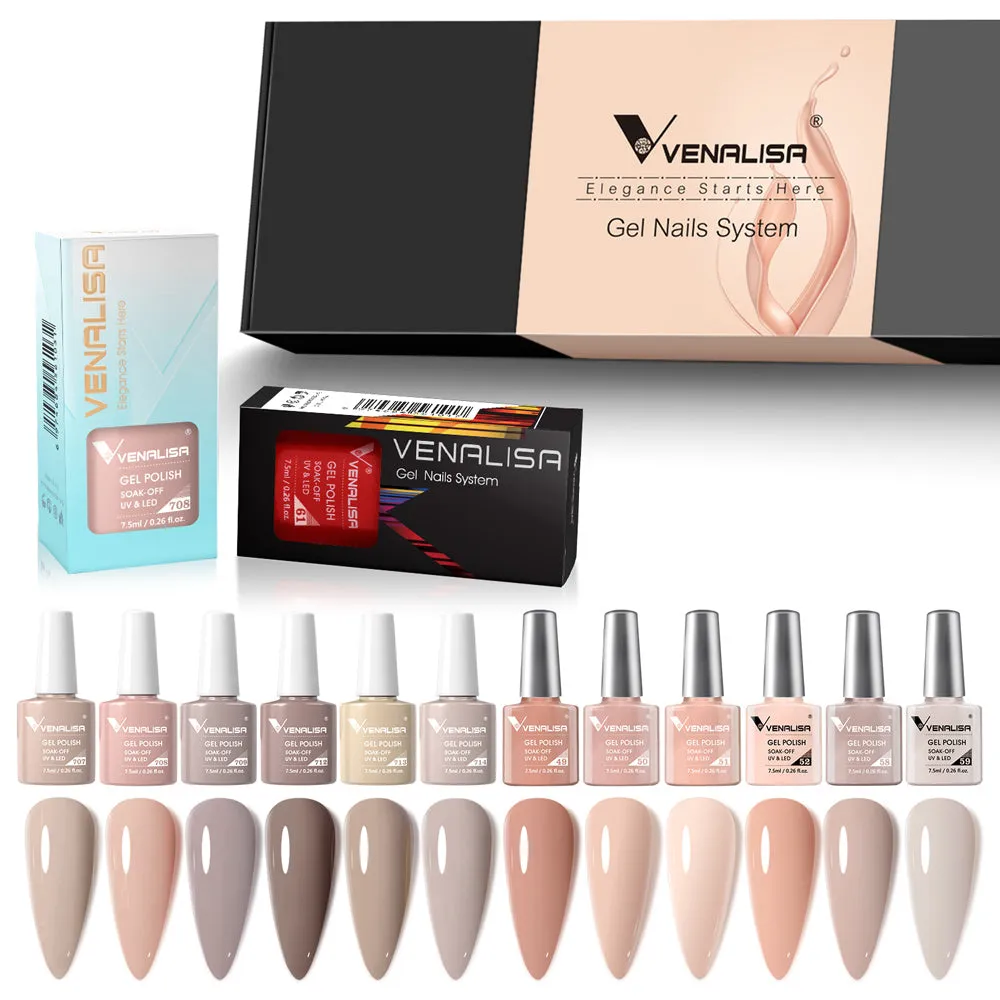 Venalisa Milky Coffee Z0515 smalto gel 12 pezzi nude