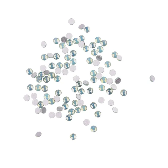 Komilfo Strass unghie verde opale misura 6 100 pz