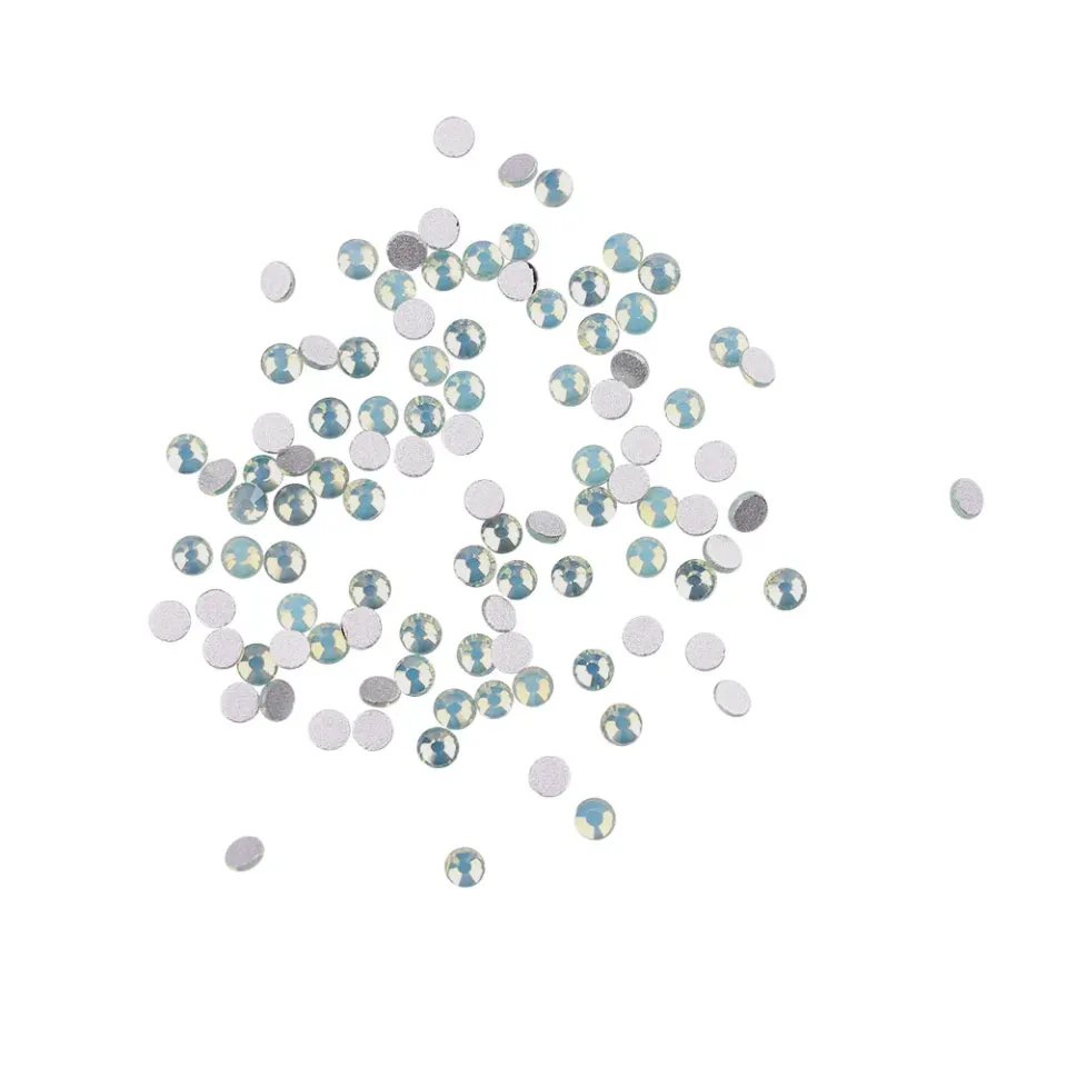 Komilfo Strass unghie verde opale misura 6 100 pz