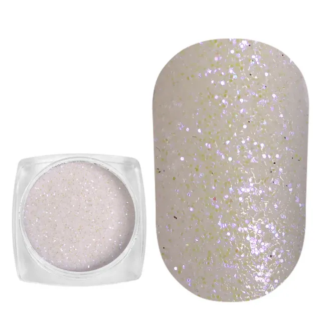 Komilfo Spangles 034E Glitter Unghie Bianco Blu 2,5 g