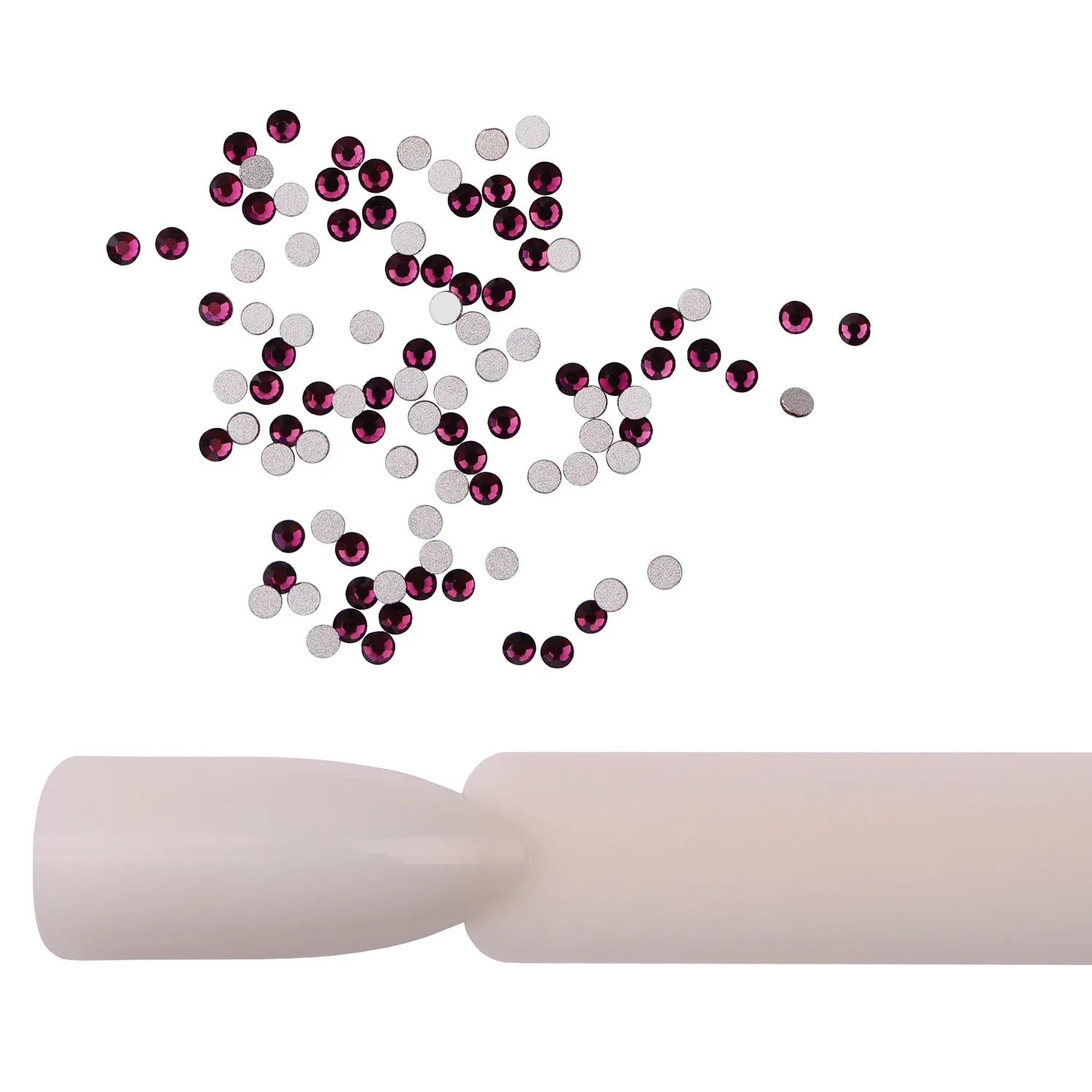 Komilfo strass unghie Dk.amethyst misura 4 confezione 100 pz