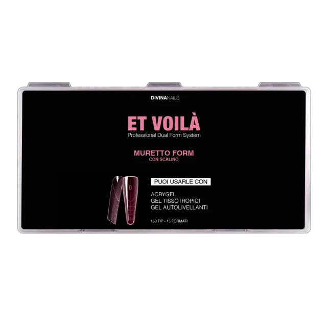 Divina Nails Et Voilà Muretto Mandorla Russa dual form 150pz