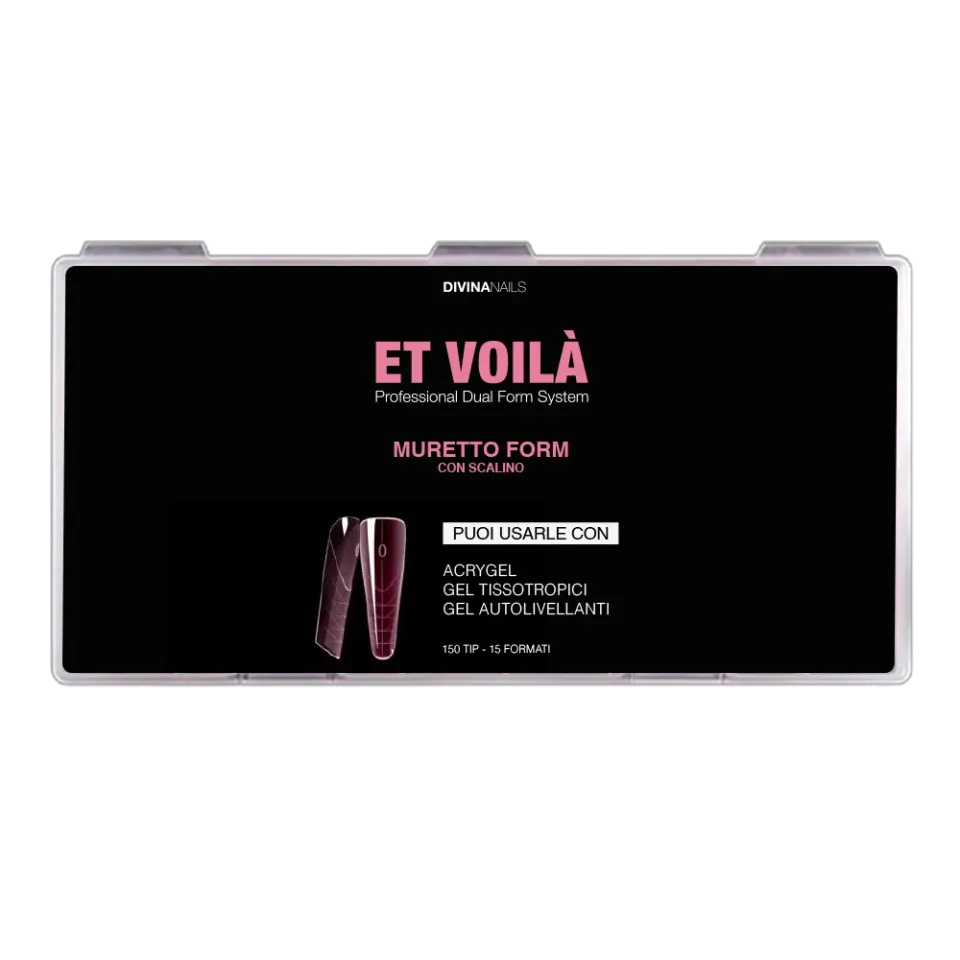 Divina Nails Et Voilà Muretto Mandorla Russa dual form 150pz
