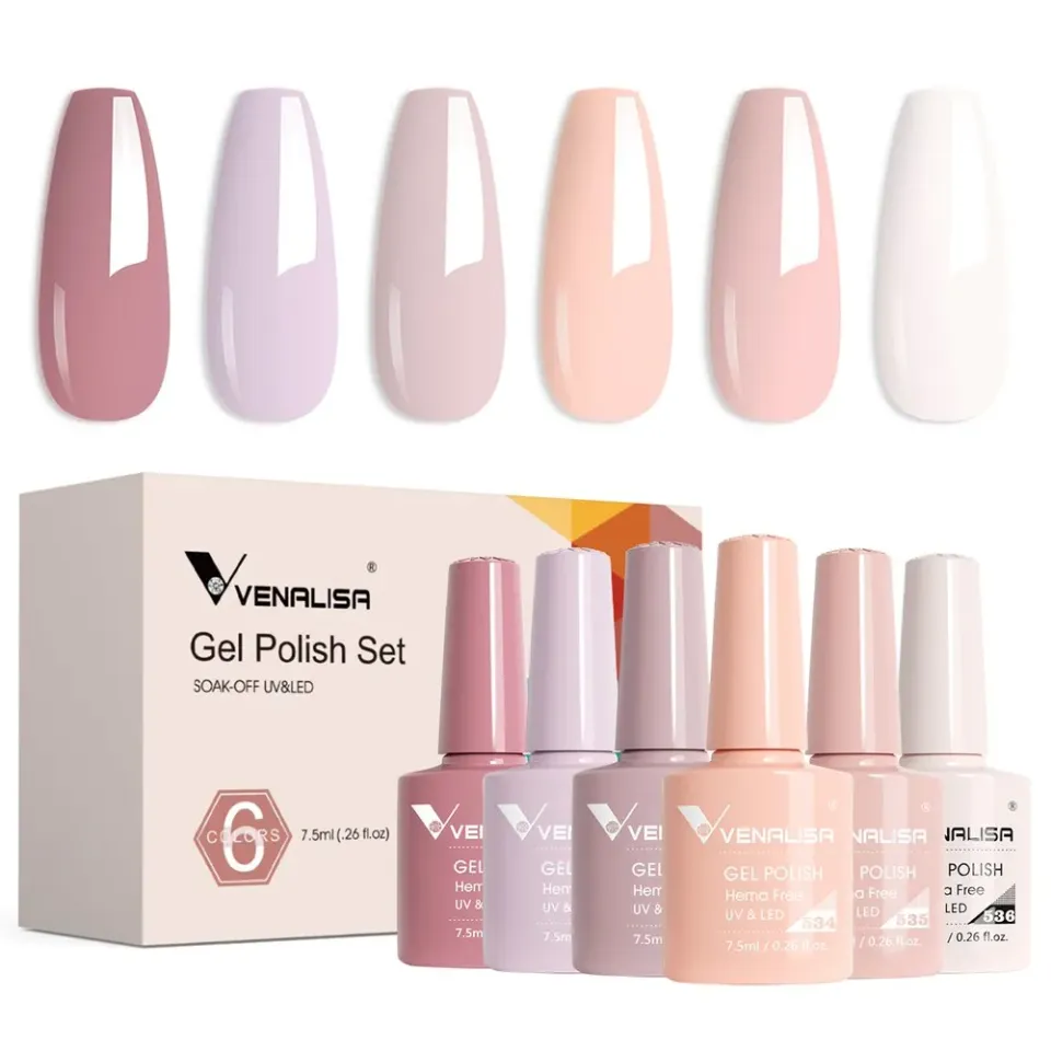Venalisa Blushing Petal set smalto semipermanente 6x7,5ml hema free