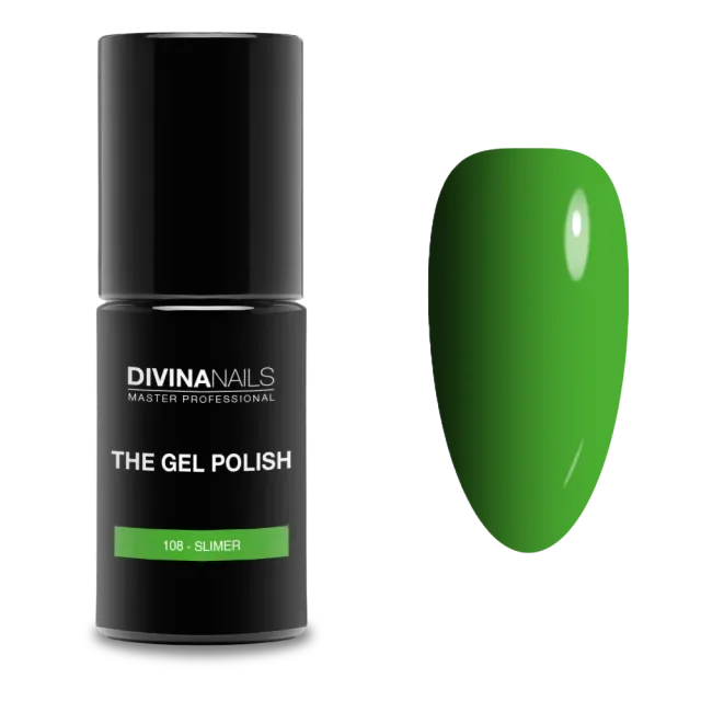 Diva Nails The Gel Polish 108 Slimer semipermanente 8ml verde fluo