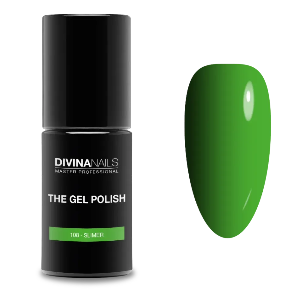Diva Nails The Gel Polish 108 Slimer semipermanente 8ml verde fluo