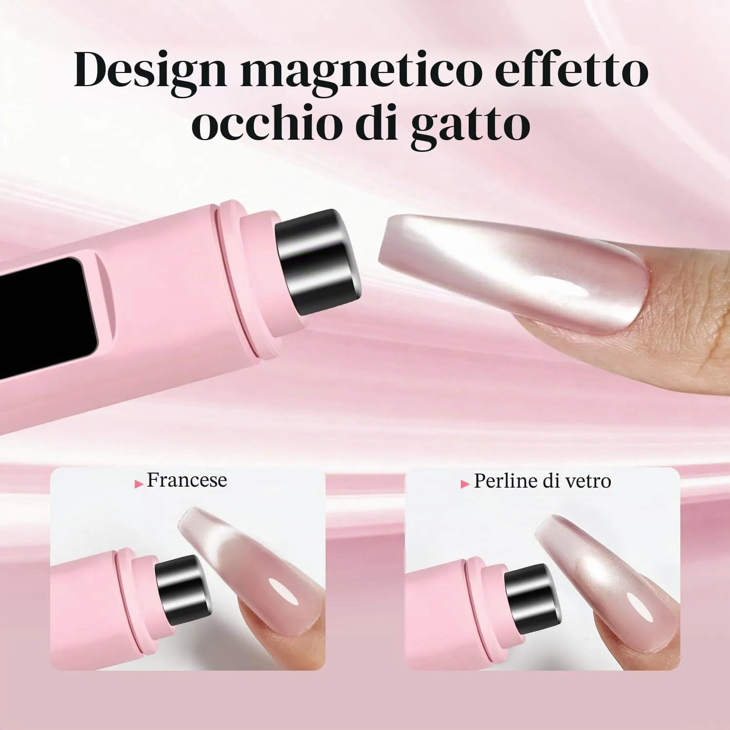 Jodsone H9-pink lampada unghie LED portatile rosa