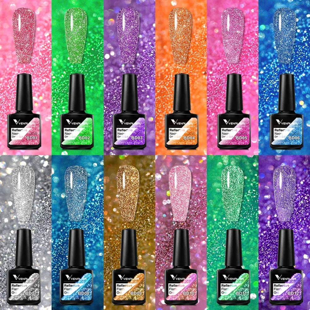 Venalisa Reflective Neon H423 smalto gel 12 pezzi riflettente