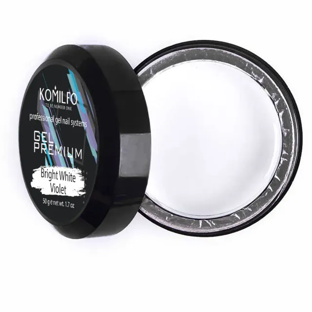 Komilfo Gel Premium Bright White Violet gel 50 g coprente