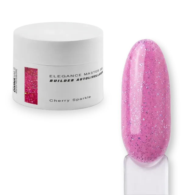 Diva Nails Elegance Master Gel Cherry Sparkle builder 30ml