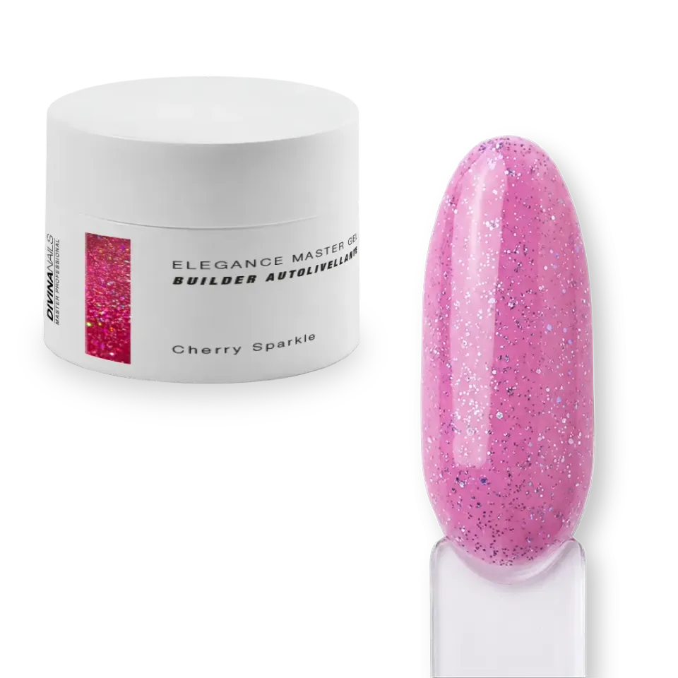 Diva Nails Elegance Master Gel Cherry Sparkle builder 30ml