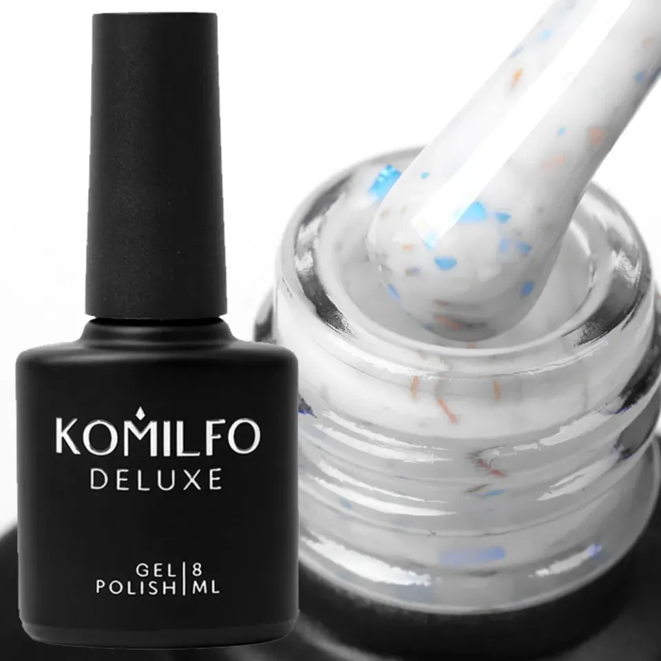 Komilfo Potal Base P008 smalto base latte oro-blu 8 ml