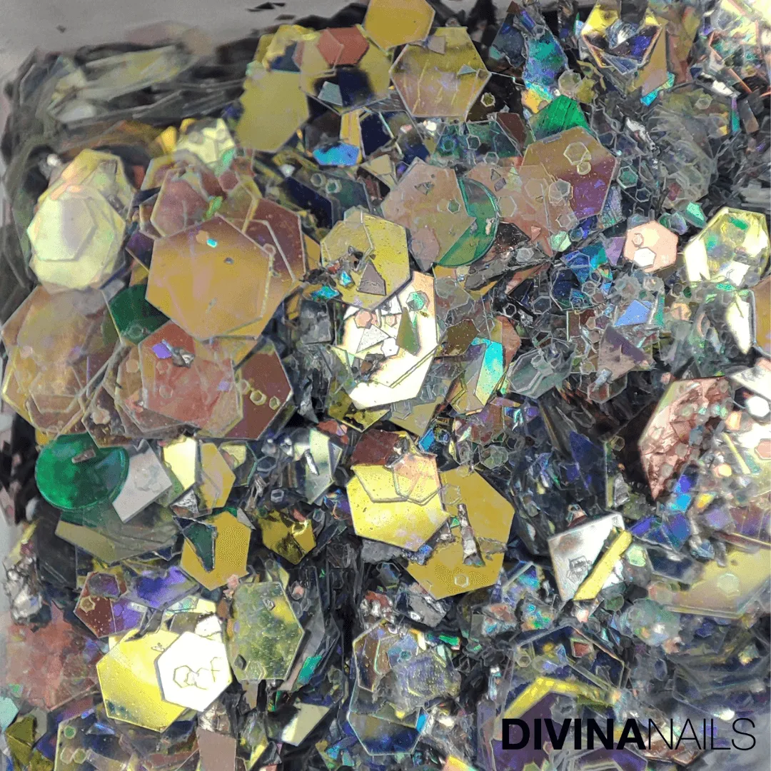 Diva Nails Diamond Holo Mermaid Hexagon glitter 2g olografico