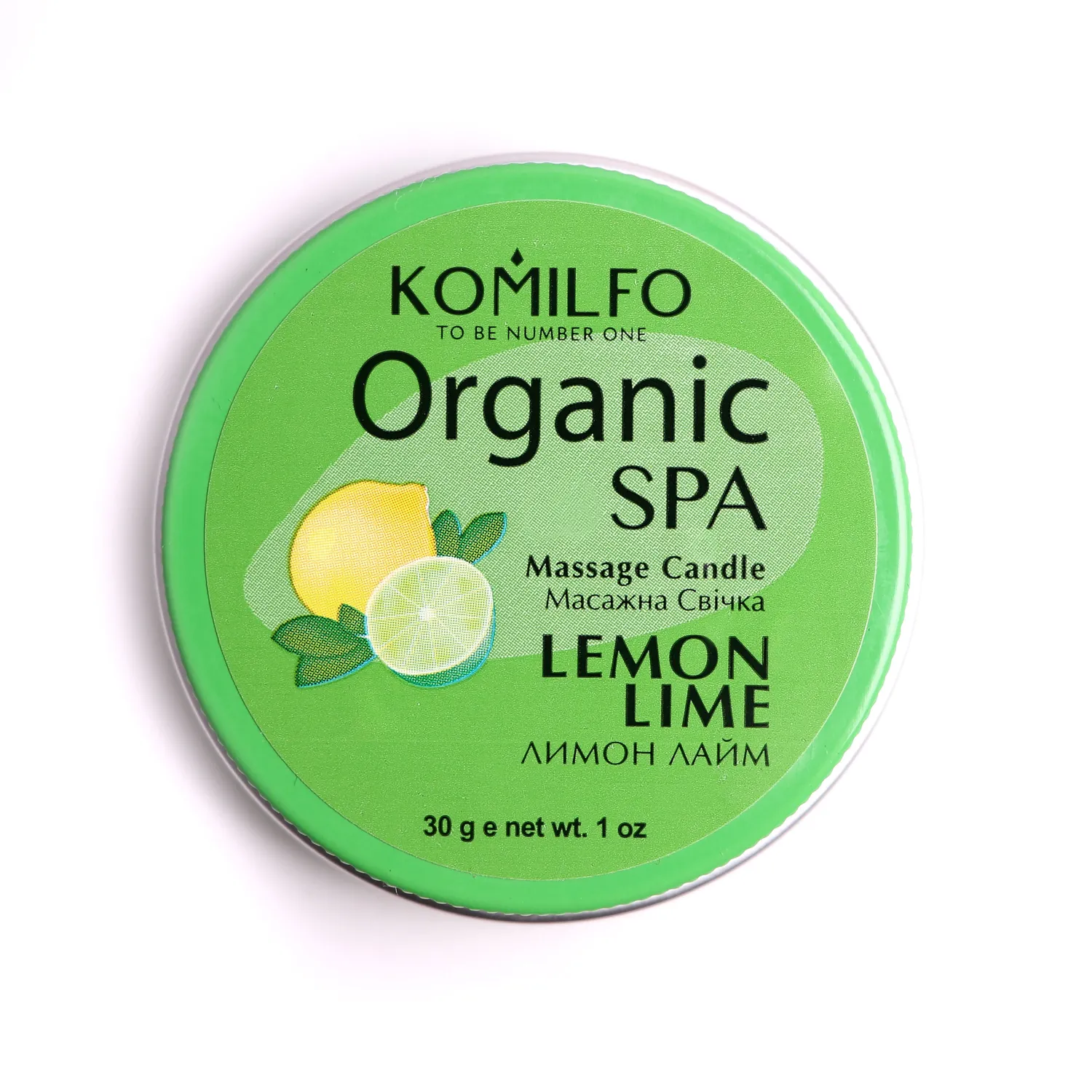 Komilfo Lemon Lime candela massaggio 30 g agrumi