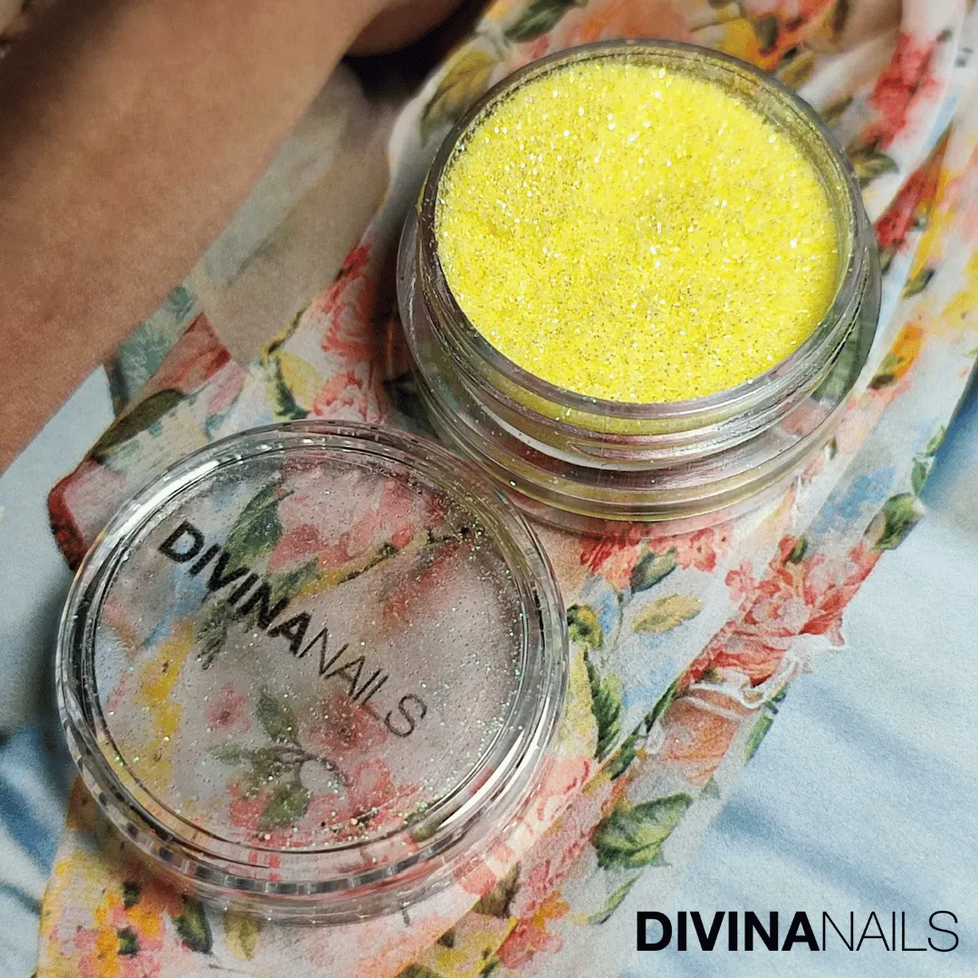 Diva Nails Holo Flakes Titti glitter unghie 2g giallo