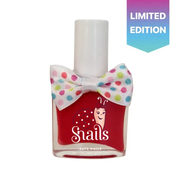 Snails Polka smalto rosa bambina retrò