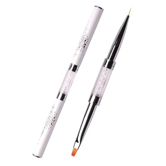 Komilfo Double Gel flat 4 Liner 7 pennello unghie doppia punta